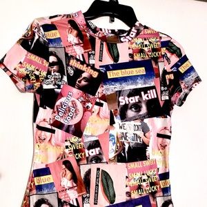 Designed pink blouse.